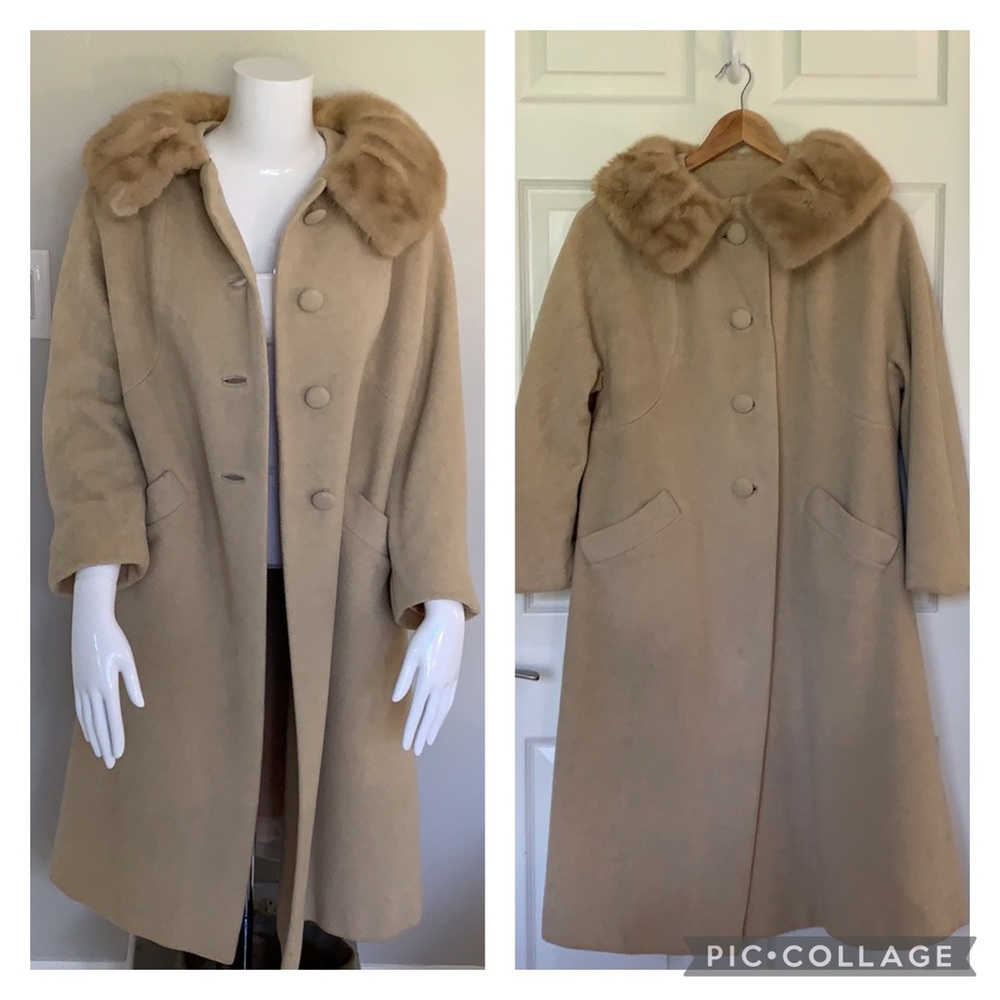 Vintage Country Tweed Cashmere Coat.